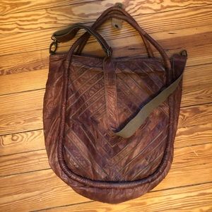 Anthropologie Monserat De Lucca Brown Leather Bag